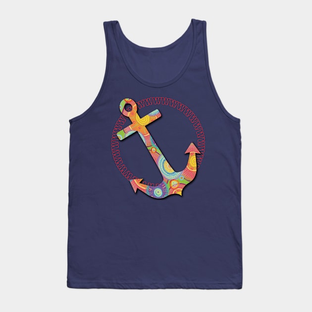 W anchor Tank Top by TeeText